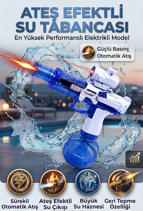 💦 HydroForce X – Otomatik Güçlü Su Atıcı Oyuncak 🔫